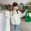 Sudadera Nacional Negra Ni Mimu para Niñas, Nueva Tendencia Otoño 2026 Ropa Infantil, Top Nuevo Estilo Chino Otoño para Niñas Pequeñas