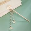 2023 Novo Estilo Fan Hairpin Antigo Tassel Headwear Hanfu Acessórios para o Cabelo Placa Fecho de Cabelo Estilo Nacional Menina