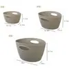 Cesta de armazenamento em tecido trançado de imitação de rattan, cesta de armazenamento trançada para itens diversos de mesa em casa, cesta de armazenamento de brinquedos e roupas