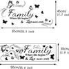 Pegatinas de Mariposa Corazón con Lema en Inglés Blanco y Negro Dormitorio Sala de Estar Estudio Decoración de Embellecimiento del Hogar Pared Halloween