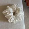 Goma para el pelo de encaje dulce con lunares estilo coreano, temperamento suave, alta elasticidad, para moño y coleta, nuevos accesorios para el cabello