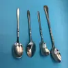 Cuchara pequeña de hierro acero inoxidable cuchara pequeña de hierro cuchara para hielo niños alimentación de bebé pulido profesional boca pequeño regalo