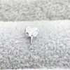 Liga de titânio F136 diamante fluido amor G23 titânio rosca interna pequena broca unha do lábio unha da língua piercing piercing ornamento cabeça