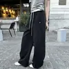 Pantalones de pierna ancha para mujer con cintura de bloques de color y corte de cuchillo, Otoño 2025, de tiro alto, adelgazantes, holgados, con caída, casual [Un par, dos formas de llevar]