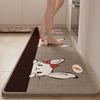 Tapetes de Cocina Transfronterizos, Resistentes a Manchas, Absorbentes de Aceite y Agua, Tapetes de Lino, Alfombras de Tira para Restaurantes de Amazon, Listos para Usar al por Mayor