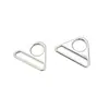 Venta directa del fabricante: hebilla triangular de aleación con agujero redondo, accesorios de herrajes para bolsos, hebilla colgante de metal, hebilla de conexión y ajuste para cincha de bolso