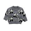 Ropa de Bebé Coreana Otoño e Invierno Masculina y Femenina Bebé Dibujos Animados Panda Tejido Engrosado Tops Suéteres de Invierno para Niños Recién Nacidos