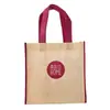 Bolsa de Vino Compartimentada Personalizada de Fábrica, Bolsa de Regalo para Vino Tinto, Logo Serigrafiado, Bolso de Seis Cervezas Bolsa No Tejida