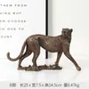 Estátua de Leopardo Artesanato Enfeites Selecionados Cuidadosamente Frete Grátis Estética da Razão Áurea Enfeites de Animal de Resina Transfronteiriços