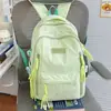 Shuai Mi Jia 2026 Modelo Nuevo Mochila de Alto Estilo Japonesa Fresca y Dulce con Mariposas para Estudiantes de Secundaria y Preparatoria, Mochila Ligera