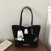 Bolsa tote grande em formato de estrela para mulheres, estilo coreano, alto valor estético, versátil para o trabalho, bolsa de mão casual estilosa para mulheres