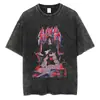 T-shirt Streetwear Europeia Transfronteiriça Masculina Camiseta Harajuku Japonesa