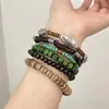 Accesorio de Vacaciones: Pulsera Multicolor de Cuentas de Cristal y Perlas de Arroz de Múltiples Capas, Joyería de Mano Bohemia Lujosa y de Alta Gama