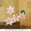 Leyouyi Flor Artificial Magnólia de 4 Cabeças Sala de Estar Acessórios para Casa Arranjo de Flores Artificiais Flor de Chão Decoração de Casamento Europeu