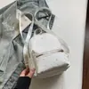 Mochila com Padrão de Estrelas Feminina Estudante Bolsa Escolar 2026 Estilo Coreano Fofo Mochila para o Dia a Dia Simples Versátil Mini Mochila