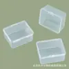 Caixa plástica transparente pequena caixa de armazenamento para peças, componentes, elásticos, caixa de embalagem para joias, amostras de brinquedos, caixa de componentes de ferragens
