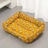 Nido de Mascota Universal de Verano para Todas las Estaciones, Más Nido Grande para Perro, Nido de Gato Transpirable de Lino, Nido para Teddy Bichón, Nido para Dormir Perro