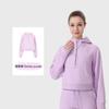 [En Stock] Sudadera Holgada con Capucha y Media Cremallera Ld para Mujer, Deportiva Casual, Chaqueta de Buceo, Otoño e Invierno, Forrada de Polar, Yoga
