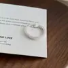 Anillo de Plata Pura S999 para Atraer la Fortuna y Bendiciones para Mujer, Diseño Simple de Estilo Chino Nuevo Tendencia Nacional, Anillo Abierto de Lujo Ligero