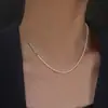 Collar de perlas de agua dulce con diseño de nicho coreano para mujer, colgante de perla barroca cuadrada de forma especial, cadena de clavícula para mujer