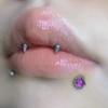 Corona de moca colorida asta labio uña de mano uña de oreja piercing de hueso interno joyería acero de titanio nicho ins chica popular linda