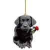 Espejo colgante para coche con forma de perro negro de Amazon, popular entre los compradores transfronterizos, con dibujos animados de bonitos juguetes artesanales, ¡oferta especial!