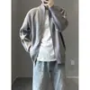 Chaqueta de punto coreana de doble cremallera para otoño e invierno para hombre, manga larga, casual, holgada, simple, cárdigan de punto con cuello alto, suéter para pareja
