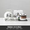 Conjunto de chá de viagem portátil de cerâmica Panda Express Cup terno Um pote Três xícaras Bule de acampamento ao ar livre Xícara de chá