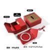Caja Joyero de Apertura Doble Método Antiguo Herencia Caja para Pulseras Caja para Collares Caja para Pulseras Caja de Almacenamiento de Juguetes Culturales Caja de Empaque para Joyería