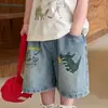 Ropa Infantil Coreana Camiseta de Manga Corta para Niños 2026 Nuevo Verano Dopamina Dibujos Animados Infantiles Estampado Top Camiseta Holgada