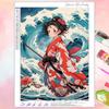 Ventas Directas de Fábrica 5D Pegatinas Serie Paisaje Personaje Estilo Japonés Set Pintura Diamante Diamante Cuadrado Redondo Completo Bordado Diamante Hecho a Mano