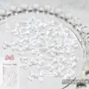 Manicura Blanca Perlada Lazo Lazo Sencillo Joyería para Uñas de Resina Mariposas Estéreo Japonesas Serpentinas 30 Piezas