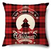 Funda de almohada navideña Transfronteriza Amazon Decoración del hogar Estilo europeo Lino sintético Funda de cojín para sofá Funda de almohada para vacaciones de Navidad