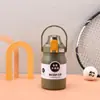 Termo de Acero Inoxidable 304 con Popote, Tetera Portátil para Montañismo y Viajes, Botella de Agua para Deportes al Aire Libre, Capacidad Extra Grande