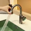 Grifo Rotatorio a Prueba de Salpicaduras Dopamine para Fregadero de Cocina Doméstico, Grifo de Acero Inoxidable para Agua Caliente y Fría