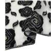 Tecido de vestido de fio tingido estilo pastoral com corte de rosa europeu e americano, tecido para bolsa de moda primavera e verão, tecido feminino