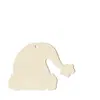Colgante de Navidad de Madera Nuevo Transfronterizo Decoración Accesorios Sombrero de Navidad DIY Madera en Blanco Sin Terminar Pintura Cartel Colgante