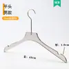 Perchas Acrílicas Transparentes Gris Humo Antideslizantes para Tiendas de Ropa, Perchas para Ropa de Mujer, Perchas para Pantalones, Venta al por Mayor con Logo Personalizado