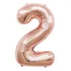 Globos Pequeños Digitales de Papel de Aluminio 16 pulgadas Versión Americana Delgados Decoración Fiesta de Cumpleaños Comercio Exterior Globos Digitales Venta al por Mayor