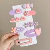 Pinza para el Cabello Estilo Coreano para Bebé, Pinza para Flequillo de Niños, Pinza Lateral para el Cabello, Pinza para la Frente de Niña, Adorno para la Cabeza y Accesorios para el Cabello Lindos