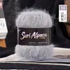 Hilo fino de mohair suave de seda de alpaca para tejer a mano gorros, bufandas, suéteres, chales para bebé DIY