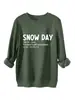 Día de Nieve Sno Da Sustantivo Amazon Ebay Estación Independiente Informal Versátil Sudadera Gruesa de Felpa Exportación
