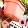 Maceta colgante de pared para plantas verdes, flores, maceta con doble gancho para balcón, jardín y pared.