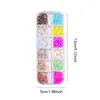 Cuentas de Burbujas de Sirena Fantasma Aurora Populares Transfronterizas 12 Compartimentos Joyería para Uñas Color Caramelo Soñador Joyería para Uñas Venta al por Mayor