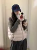 Chaleco de mujer, nuevo estilo 2026, chaleco ligero de algodón acolchado, prenda exterior sin mangas cálida de estilo coreano para otoño e invierno