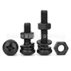 Juego Completo de Tornillo Tuerca de Cabeza Cruzada Negra Acero al Carbono Combinación de Perno Arandela Tornillo M2M3M4M5M6M8
