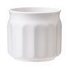 Maceta de Plástico Grueso Rayada Casual Escandinava con Flor de Simulación Maceta de Decoración para el Hogar Tamaño Pequeño Maceta de Escritorio Venta al por Mayor
