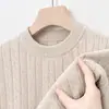 Suéter de punto retorcido de alta gama transfronterizo para hombre con cuello redondo, top de punto casual de otoño/invierno, estilo papá para hombre