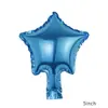 Balão de Folha de Alumínio Coração Pequeno Coração de Pêssego Coração de Amor Estrela de Cinco Pontas 5 Polegadas Decoração de Casamento Festival Festa Arranjo Suprimentos