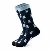 Calcetines de longitud media con estampado de animales de dibujos animados de nuevo diseño cuidadosamente seleccionados para AliExpress y Amazon, absorbentes de sudor, casuales y versátiles
